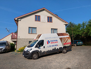 Zateplení šikminy střechy pomocí foukané izolace